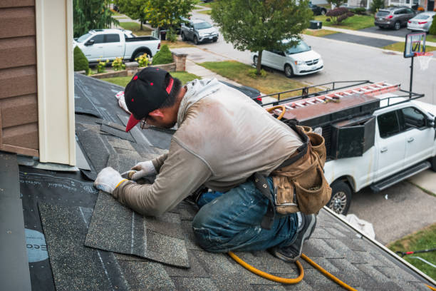 Professional Roofing technician working in Willington, CT